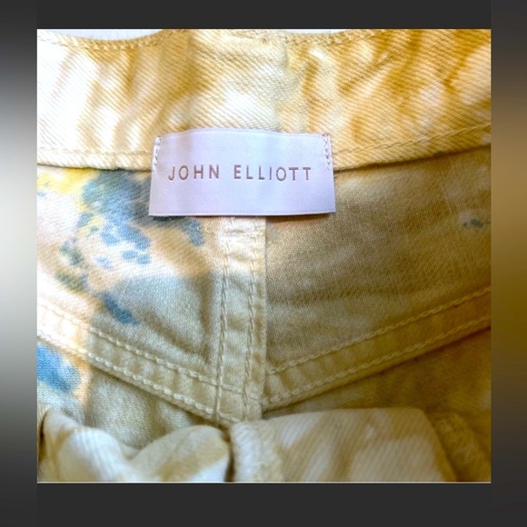 JOHN Elliot Brady Japanese denim shorts 25w Confetti color pattern dye N… - Picture 8 of 16